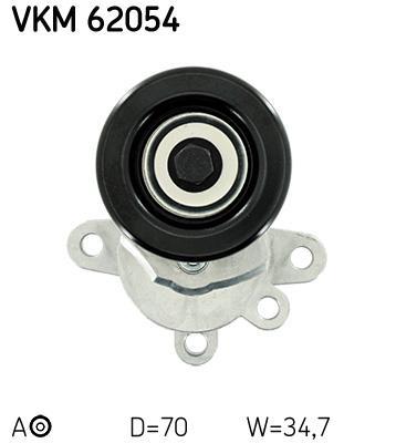 Polea tensora, correa auxiliar servicios SKF ref. VKM 62054